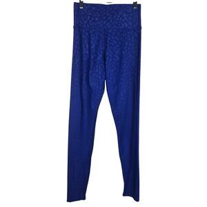 Carbon 38 Vibrant Animal Print Blue Athletic Women's Leggings M